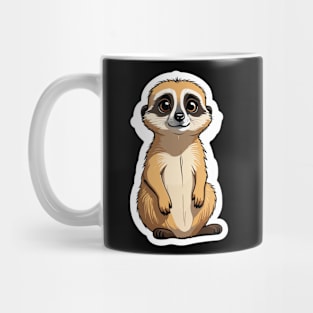 Meerkat Cute Illustration Mug